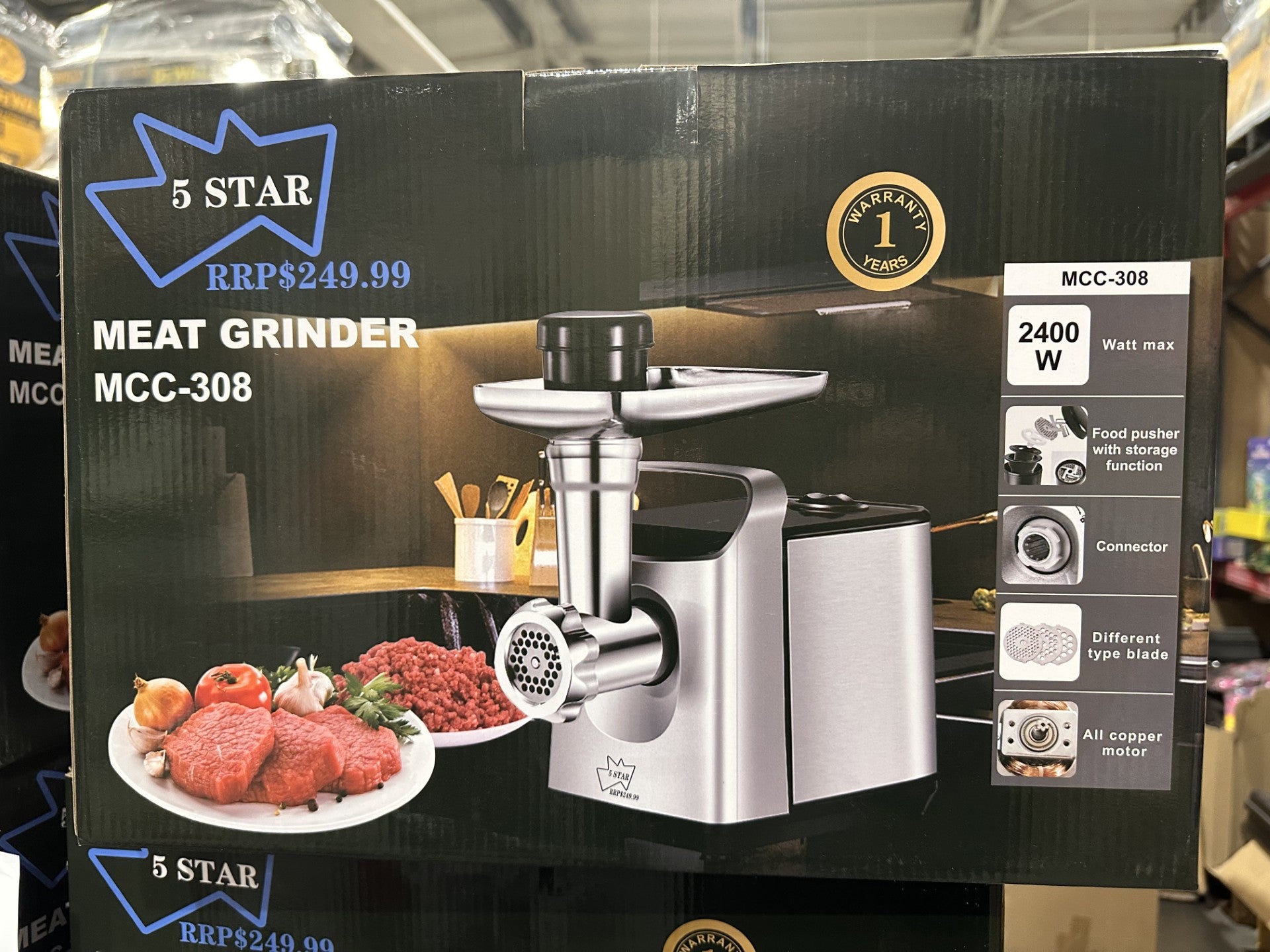 Meat Mincer Grinder MCC-308 2400W